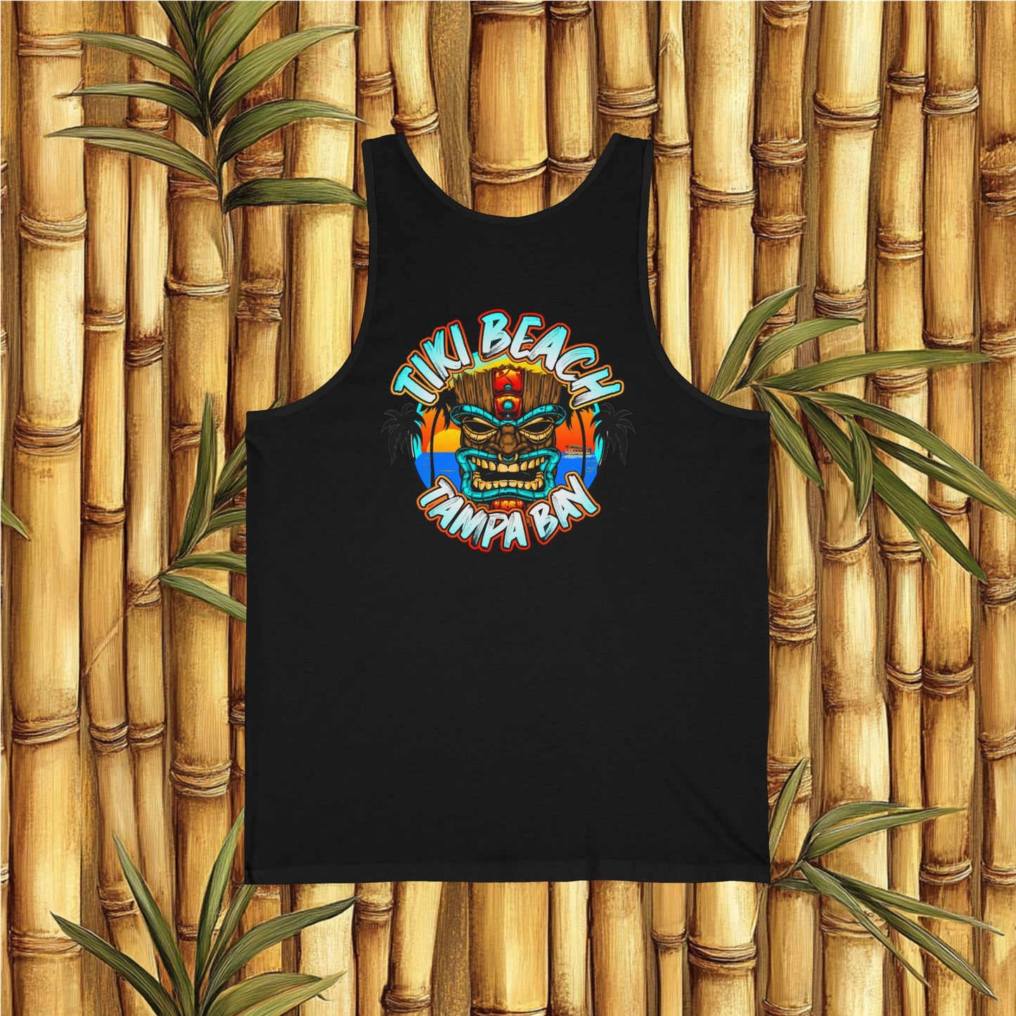 Tiki Beach Tampa Bay Women's Jersey Tank – Casual Summer Wear with Tropical Vibes