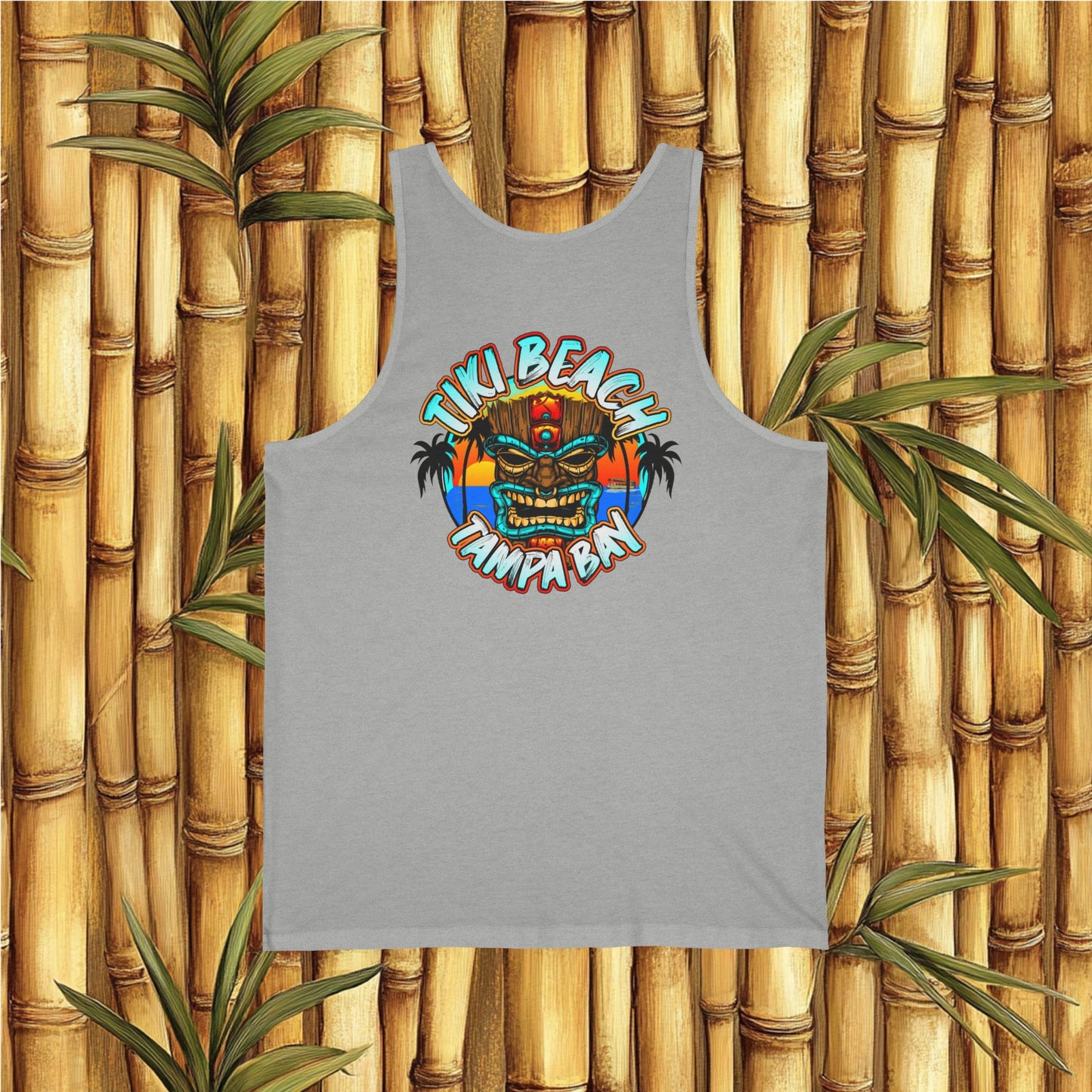 Tiki Beach Tampa Bay Women's Jersey Tank – Casual Summer Wear with Tropical Vibes