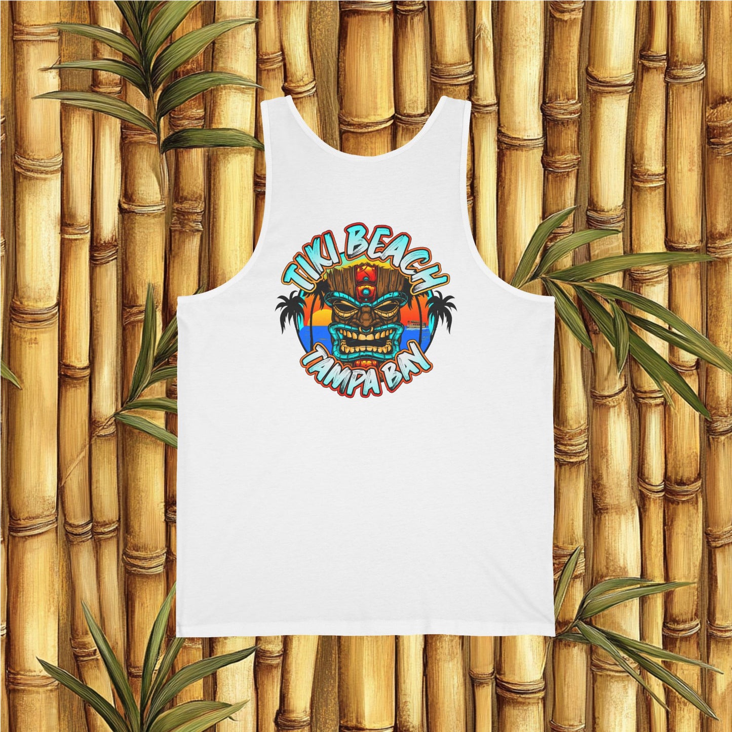 Tiki Beach Tampa Bay Women's Jersey Tank – Casual Summer Wear with Tropical Vibes