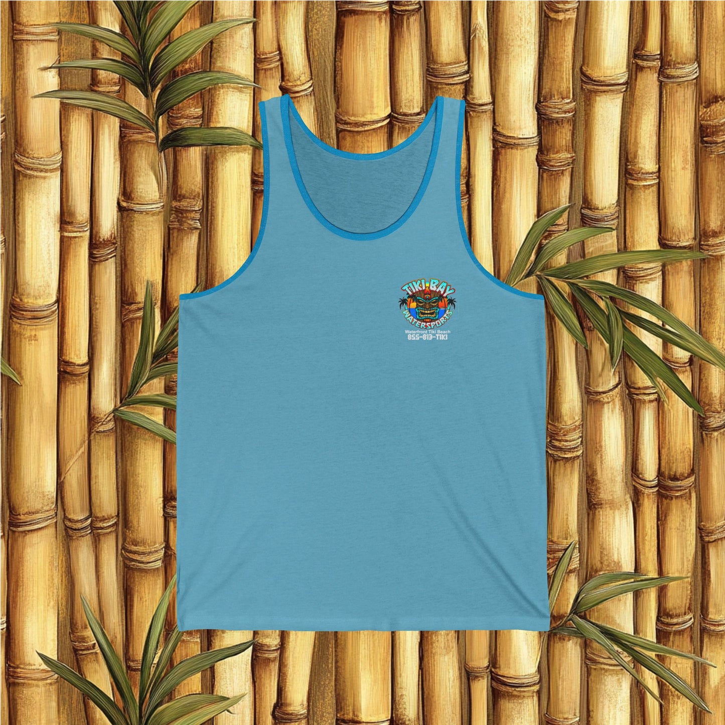 Tiki Beach Tampa Bay Women's Jersey Tank – Casual Summer Wear with Tropical Vibes