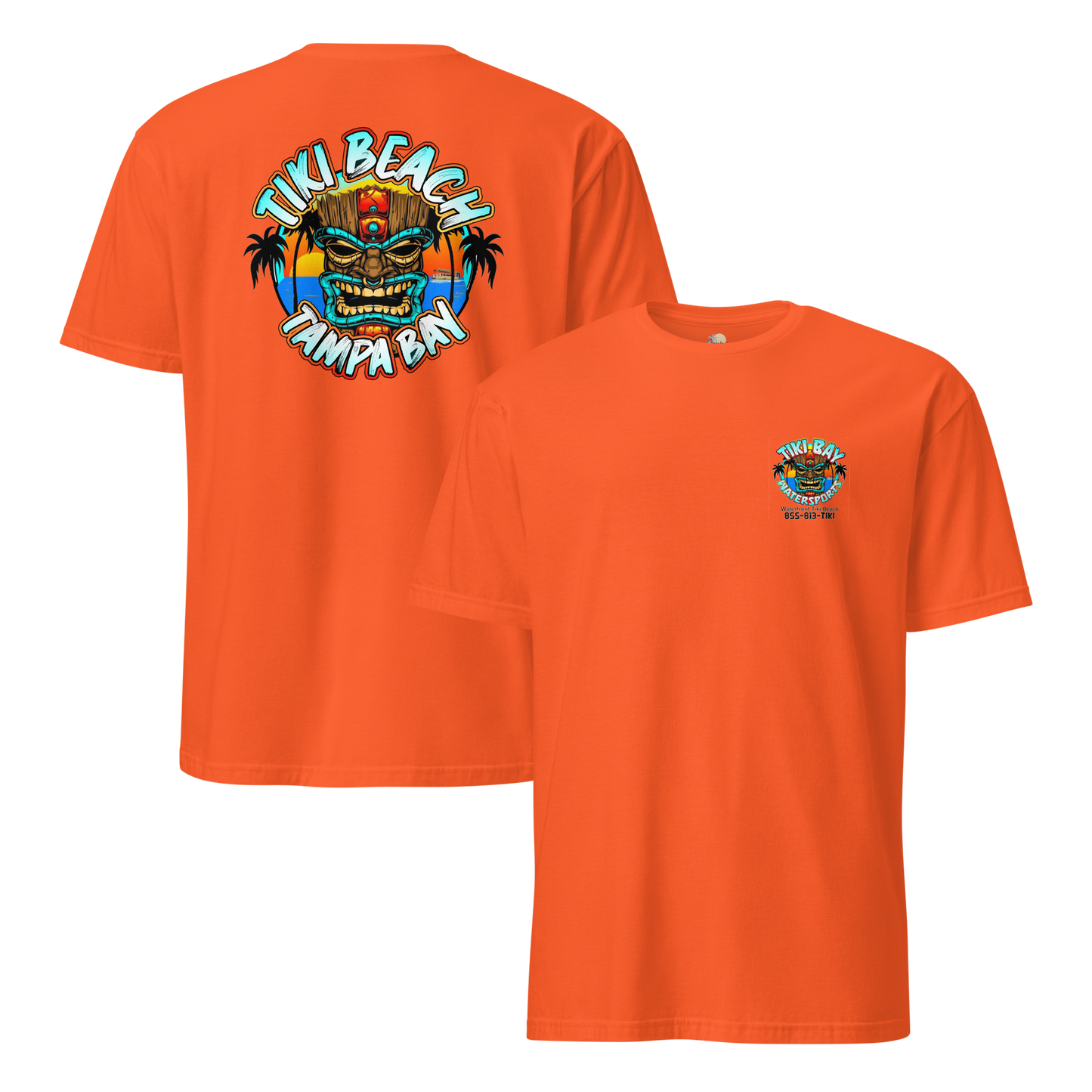 Tiki Bay Watersports - Tiki Beach Tampa Bay - Short-Sleeve Unisex T-Shirt