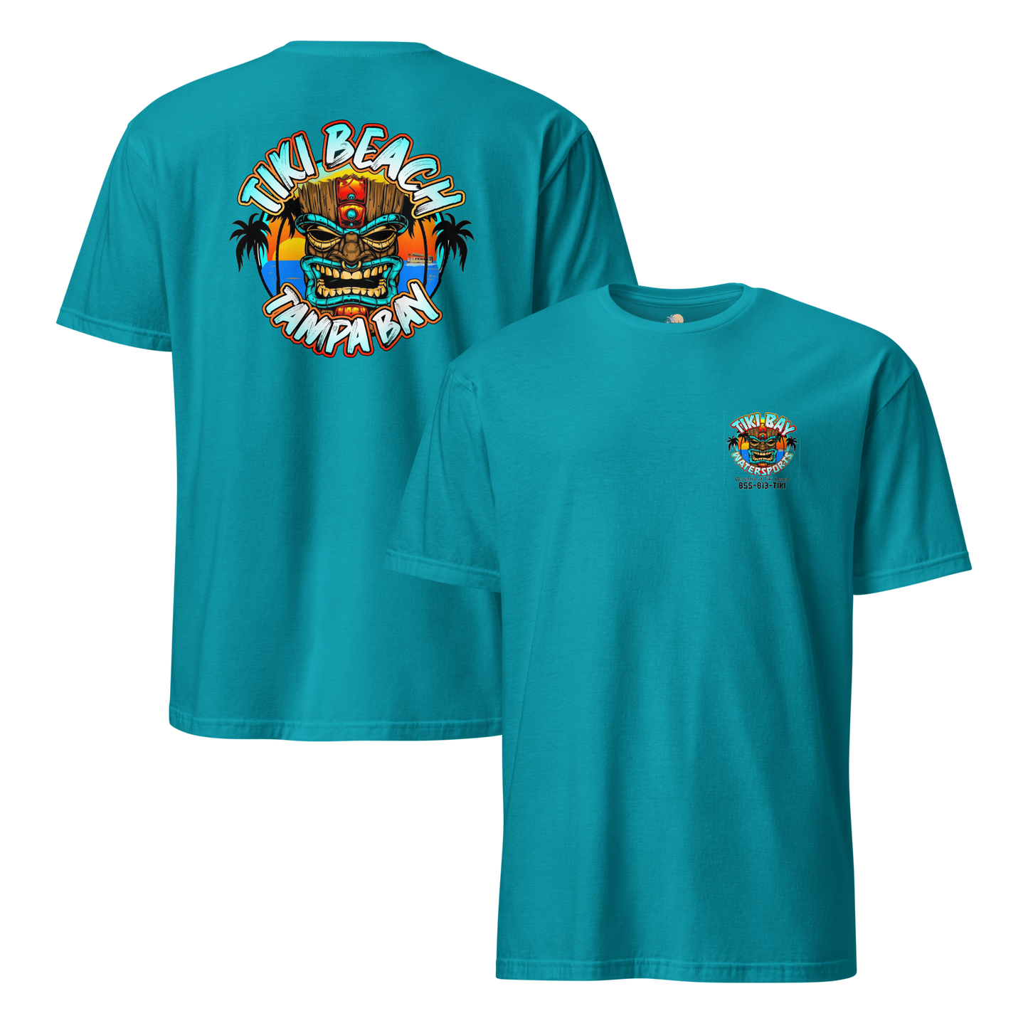 Tiki Bay Watersports - Tiki Beach Tampa Bay - Short-Sleeve Unisex T-Shirt